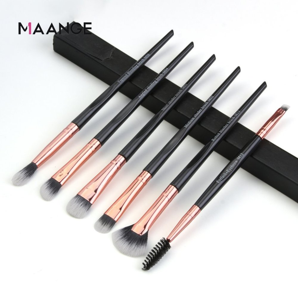 6Pcs Makeup Brushes Set Eyelash Eyebrow Lip Brush